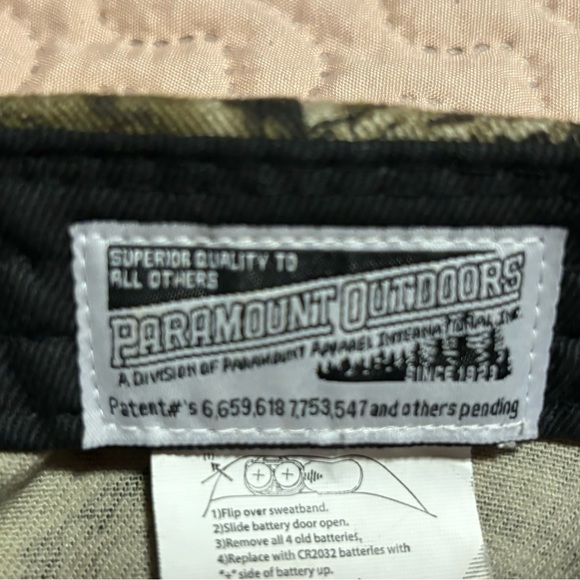 Paramount Apparel Outdoors Flash Light Camo Hat Strapback Superior Quality - Picture 13 of 13